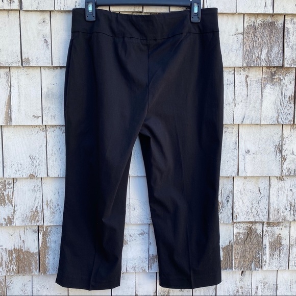 Dana Buchman Slimming Mid-Rise Black Capri - Picture 4 of 6